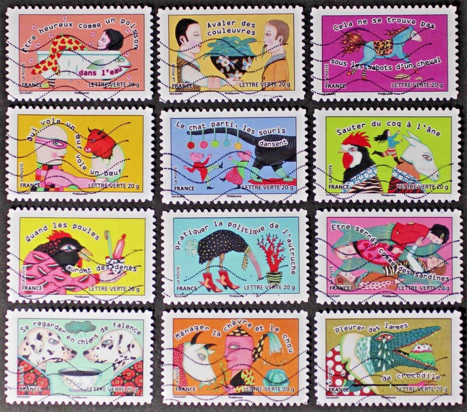 FRANCE 2013 Animal Proverbs and Idioms, Complete set of 12 Used stamps - Image 1 of 1