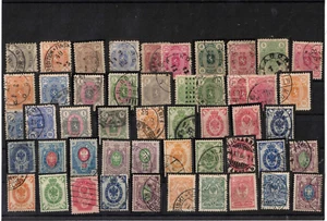 FINLANDIA. CONJUNTO DE 49 SELLOS CLÁSICOS Y  DIFERENTES - Picture 1 of 1