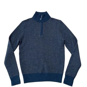 Neiman Marcus Mens Quarter Zip Cashmere Pullover Sweater Size Small S EXCELLENT - Picture 1 of 10