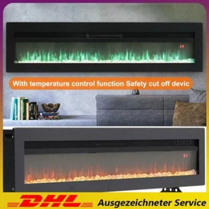 50,60 Inch Kaminofen Timer mit Fernbedienung 3D Flammeneffekt Elektrokamin Deko - Bild 1 von 13