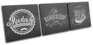 Hipster Male Grooming Barber Shop Urban TREBLE Leinwand Kunst Bild drucken - Bild 1 von 1