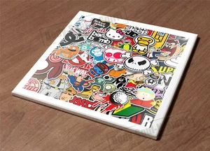 HotPlate Kitchen Trivet Holder Ceramic Tile stickers style funny comics design - Picture 1 of 1