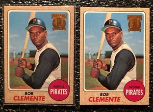 1998 Topps Roberto Clemente 1968 Hermetically Sealed Reprint Set Of 2 HIGH GRADE