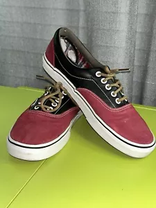 VTG Van’s Skateboard Sneakers Women’s Size 10.5 Slightly Used Red/ Black - Picture 1 of 9