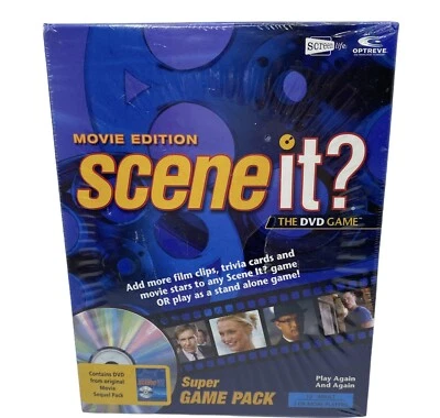 Scene It The DVD Game Movie Edition Game Pack / Trivia Cards New Sealed Cards - Image 1 of 4