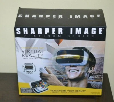 Smartphone Sharper Image Platinum Series realidad virtual con controlador 360 Vistas  Foto 1 de 3