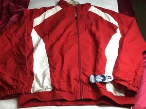 Russell Team Issue Windbreaker Track Jacket Men XL Warm-up windbreaker red White - Picture 1 of 9