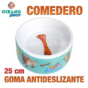 COMEDERO GATO PERRO GOMA ANTIDESLIZANTE DISEÑO PERRO PLÁSTICO 25 cm L119 0262 - Imagen 1 de 1
