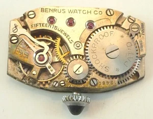 Benrus Shockproof Wristwatch Movement - Parts / Repair - Picture 1 of 5