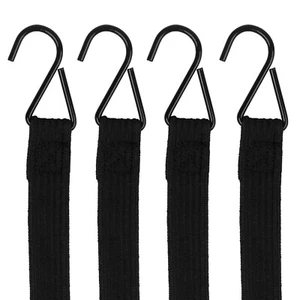 4 Stück 2m Gummibänder elastische Gummiseile Gepäckseil mit Karabinerhaken - Bild 1 von 13