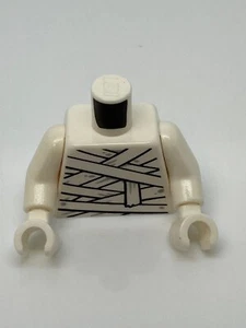 Lego Torso Mummy Wrapping Bandages with Light Bluish Gray Splotches Pattern #49 - Picture 1 of 1
