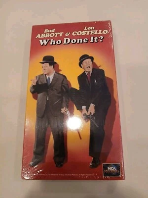 Abbott & Costello: Who Done It? VHS MCA HOME VIDEO/MINT FACTORY SEALED/MCA - Image 1 of 4