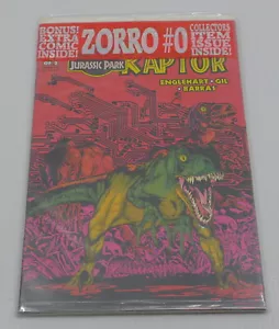 JURASSIC PARK RAPTOR COMIC BOOKS NO. 1 & 2, TOPPS 1993, SEALED IN BAGS, FULL RUN - Picture 1 of 2