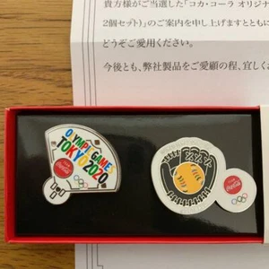 ¡¡Ganar suerte!! "Par de pines originales de softbol ""Softbol"" de los Juegos Olímpicos de Tokio 2020 con corcho" - Imagen 1 de 12