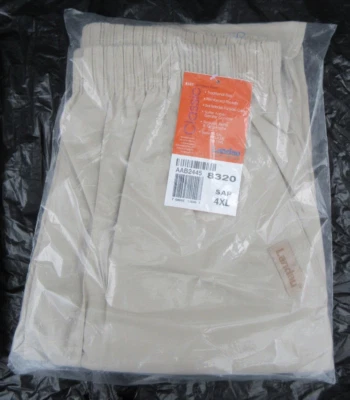 Landau 8320 Women Classic 2 Pocket Elastic Waist Scrub Pants Tan Sandstone 4XL - Image 1 of 4