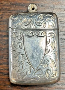 1898 Sterlingsilber Vesta Etui von J.Collyer & Co Ltd. Birmingam. 19,1g - Bild 1 von 7