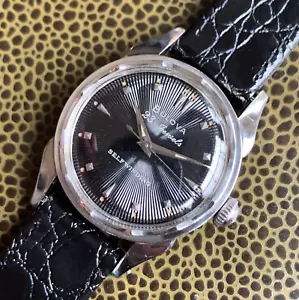 1956 Bulova 23 Jewels 10BPAC Automatic Steel Black Dial Wristwatch - Excellent - Picture 1 of 10