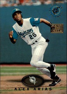 1995 Stadium Club First Day Issue Florida Marlins Baseball Card #63 Alex Arias