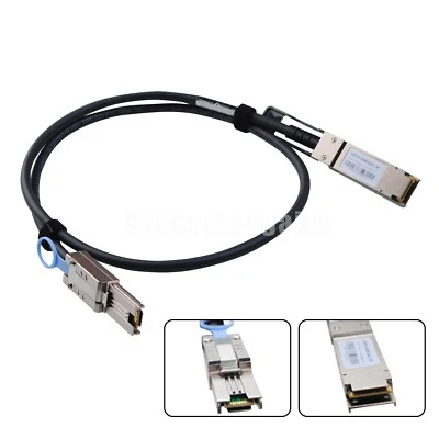 QSFP 40g SFF-8436 to MiniSAS HD SFF-8088 Adapter Cablefor DS4243 DS4246 0.5M/1M - Image 1 of 4