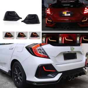 Lamp Streamer Rear Fog Light Led 2pc For Honda Civic Hatchback Type R 2017-2021 - Picture 1 of 10