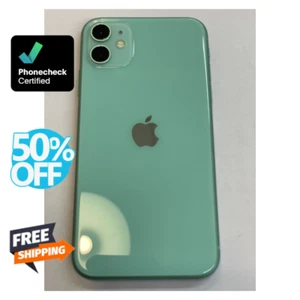 Apple iPhone 11 64GB 128GB iOS 4G Unlocked Att T-Mobile Green / Yellow / White - Afbeelding 1 van 9