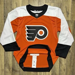 NEW Adidas Philadelphia Flyers Team Issue Authentic Orange Home Jersey Mens 44 - Picture 1 of 7