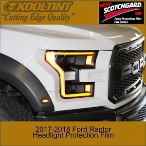 Headlight Protection Film by 3M for a 2017 2018 Ford Raptor - Picture 1 of 2