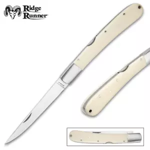 RIDGE RUNNER Big Fisher Folding Fillet Knife - Large 29cm - 'Bone' Handle - Picture 1 of 3