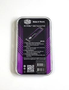 CoolerMaster SSD M.2 THERMAL PAD 60X18 2PCS Ultra-thin Thermal Pad 60x18 - Picture 1 of 3
