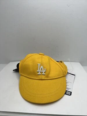 MLB Korea Dog Hat Pet Baseball Cap Puppy Beach Outdoor Cap, LA Dodgers