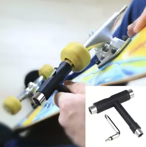 Roller Skate Mini Spanner Tool Skateboard Longboard T-Type Screwdriver Wrench - Picture 1 of 7