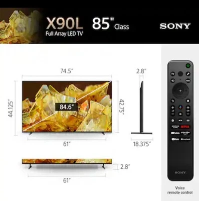 Sony - 85" Clase X950G Serie LED 4K UHD Smart Android TV Foto 1 de 4