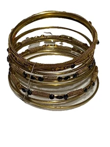 Juego brazalete brazalete oro y amarillo NUEVO LOTE 4 Z - Imagen 1 de 3