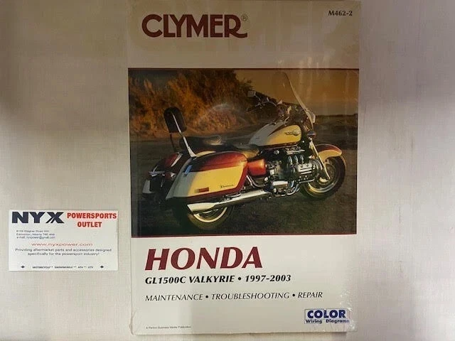 CLYMER MANUAL HONDA GL1500C VALKYRIE 97-03 M462-2 Foto 1 de 1