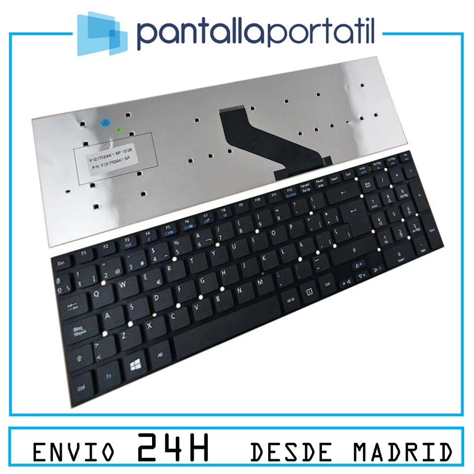 Teclado Español para Acer Aspire V3-771g-736b161.12tbdcaii negro Spare