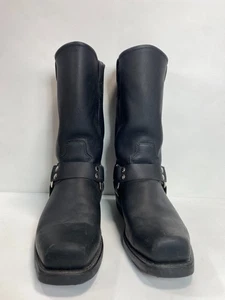 Double-H Men’s “Barry” Black Leather Harness Boots Style 4008 Size 9D - Picture 1 of 7