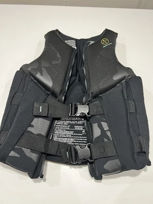 Hyperlite Wake Co Adult Small Black Water Sports Jacket Swim Boat Vest - Image 1 of 4