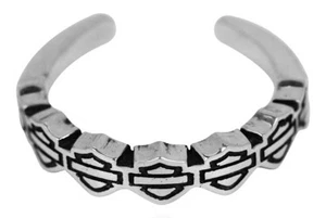 Harley-Davidson Women's Multiple Bar & Shield Toe Ring HDT0012 - Picture 1 of 3
