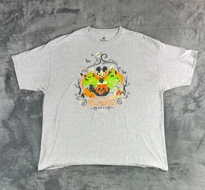 Disney Parks Halloween T-Shirt 2018 Mickey Mouse Goofy Pluto Men’s 3XL Gray - Picture 1 of 8