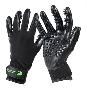 Guantes de aseo HandsOn Hands On para mascotas NEGRO TALLA M medianos NUEVO Foto 1 de 4