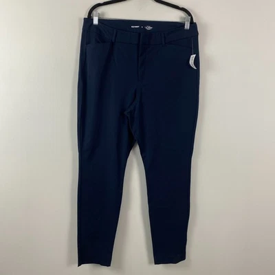 Pantalones ajustados Pixie de tiro alto azul marino antiguos talla 16 longitud completa Foto 1 de 4