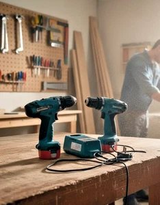 Makita Akku-Bohrschrauber x2 Plus DC Ladegerät 6271D & DC1201 - Bild 1 von 7