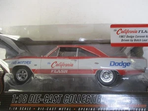 NUOVO Hi-Way 61 1:18 1967 Dodge Coronet, The California Flash-Butch Leal, NOS - Foto 1 di 10