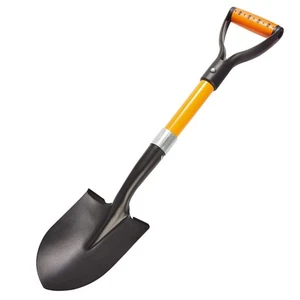 Shovel for Digging 28-inch Small Round Shovel with D-Handle Kids Metal Beach ... - Picture 1 of 9