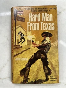 Western Vintage Pb, Hard Man From Texas by Conway, Monarch Book 465, 1964, NF - Imagen 1 de 18