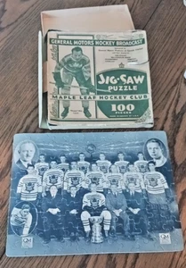 1931-32 Toronto Maple Leaf Hockey Puzzle Stanley Cup General Motors komplette Box - Bild 1 von 14