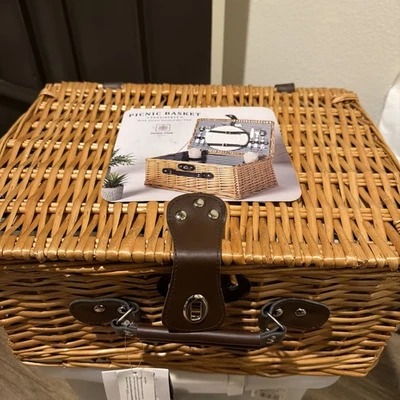 Picnic Time for Two Picnic Basket Brown - Image 1 of 3