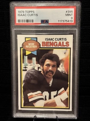 1979 Topps Isaac Curtis #395 PSA 9 MINT * New Slab * Bengals Ring of Honor - Image 1 of 2