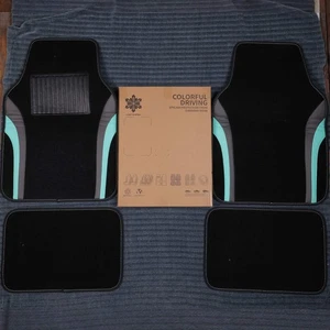 COOL LEATHER Leather Sporty Car Floor Mats Carpet, Universal Waterproof Automoti - Picture 1 of 5