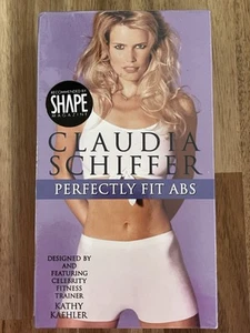90s Supermodel VHS Videos CLAUDIA SCHIFFER PERFECTLY FIT ABS workout tape - Picture 1 of 2